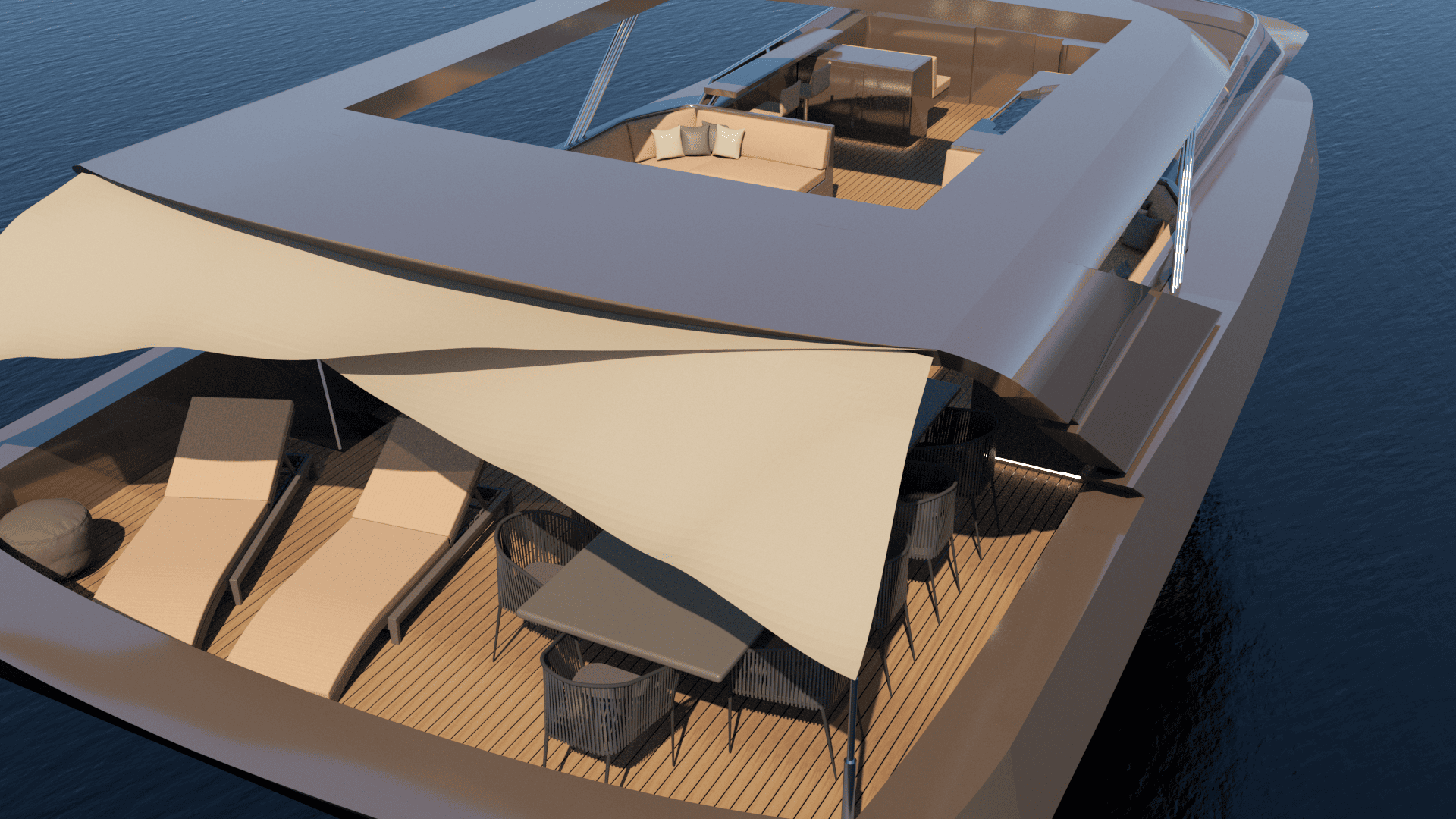 M/Y Benik - Sun Deck Modification